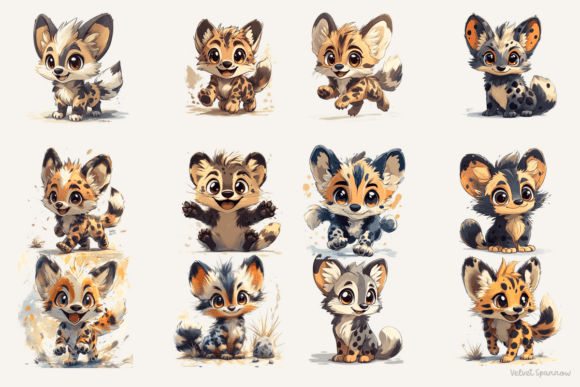 Cartoon Aardwolf Clipart Guide