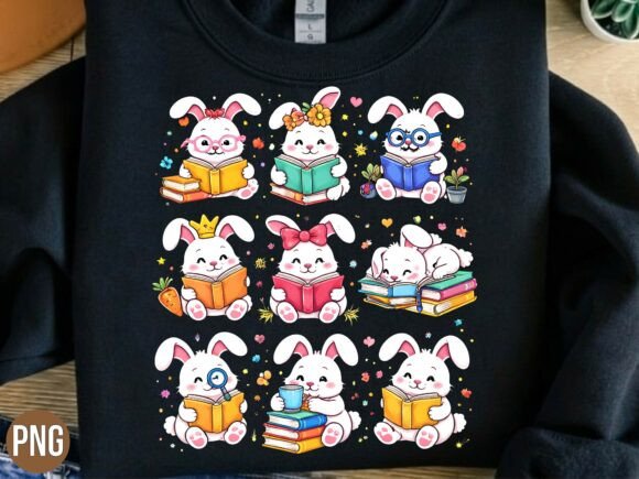 Elevating Creative Assets: The Strategic Value of the Cute Bunnies Reading Books Pack PNG for Modern Designers