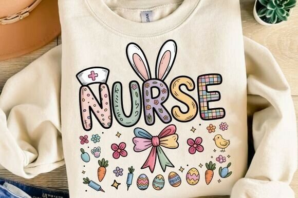 Elevating Spring Designs with Easter Nurse Coquette PNG and High-Resolution Easter PNG Assets