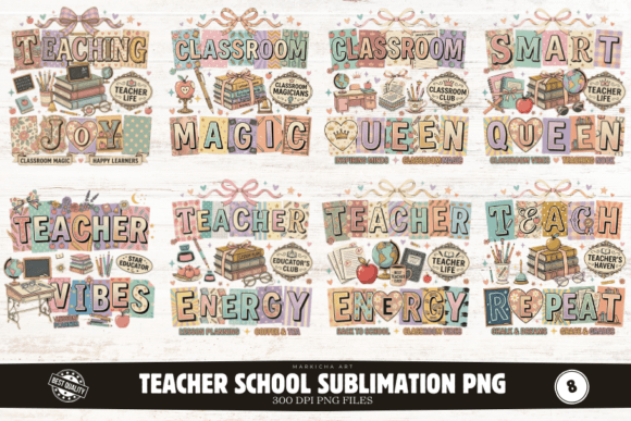 Empowering Educators and Creators: The Strategic Value of the Teacher School Sublimation Png Bundle