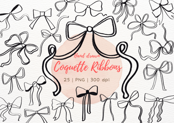 Hand Drawn Coquette Bow Ribbon Set: A Practical Guide for Creators