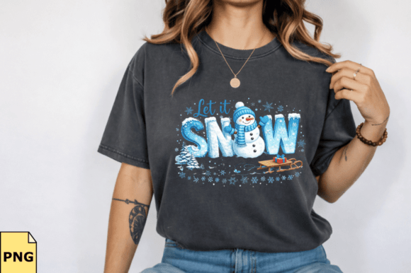 Integrating Preppy Let It Snow PNG and Winter Vibes PNG into Your Creative Workflow